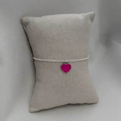 PULSEIRA ELO + CORAÇÃO ROSA BARBIE